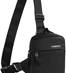 ANBEKO Small Crossbody Sling Bag Fanny Packs for Men Women, Mini Travel Shoulder Messenger Bag Chest Bag