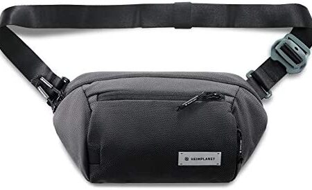 HEIMPLANET Original | Transit Line Sling Pocket XL | Water-resistant Waist Pack Made of Durable and Sustainable DYECOSHELL | Adjustable, detachable strap | Supports 1% for The Planet (Castlerock)