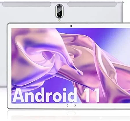 Tablet 10.1 inch Android 11.0 Tablet, 64GB ROM + 4GB RAM Octa-Core Processor 4G Phone Call Tablet, 1080P FHD IPS, 13MP Camera, 128GB Expand Support, Dual SIM Slot | WiFi | GPS | Bluetooth (Silver)