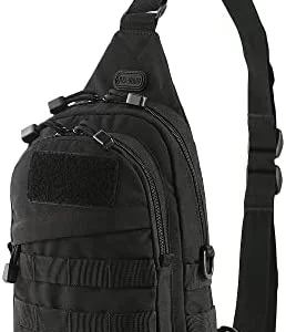 M-Tac Assistant Military Crossbody Sling Bag – EDC Tactical Chest Pack with Molle