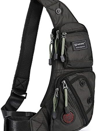 Nicgid Sling Bag Chest Shoulder Backpack Fanny Pack Crossbody Bags for Men