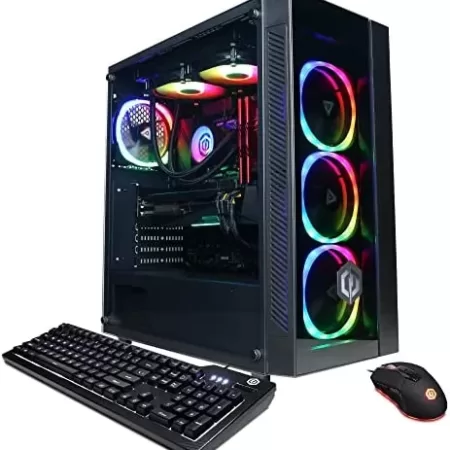 CYBERRPOWERPC Gamer Xtreme VR Gaming PC, Intel Core i7-12700KF 3.6GHz, GeForce RTX 3060 12GB, 16GB DDR4, 500GB PCI-E NVMe SSD, 2TB HDD, WiFi Ready & Win 11 Home (GXiVR8400A10), Black