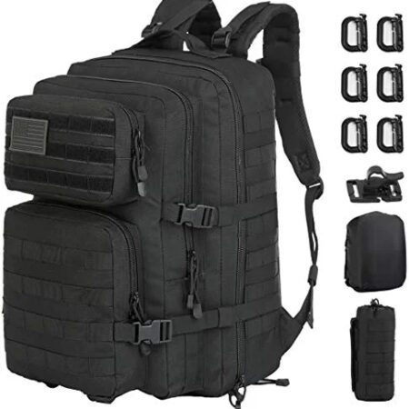 GZ XINXING 45L Large Molle 3 Day Assault Pack Military Tactical Army Backpack Bug Out Bag Rucksack Daypack