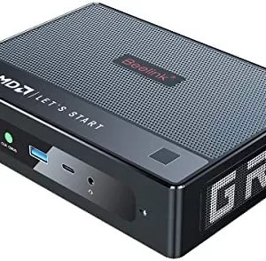 Beelink GTR5 Mini PC AMD Ryzen 9 5900hx 8C/16T Windows 11 Pro Mini Computer, 32GB RAM DDR4 500GB NVMe SSD, HDMI & DP & USB-C 4K@60Hz Output, 2X 2.5G RJ45, 2X M.2 SSD Slot, WiFi 6E, AMD Radeon Tower PC