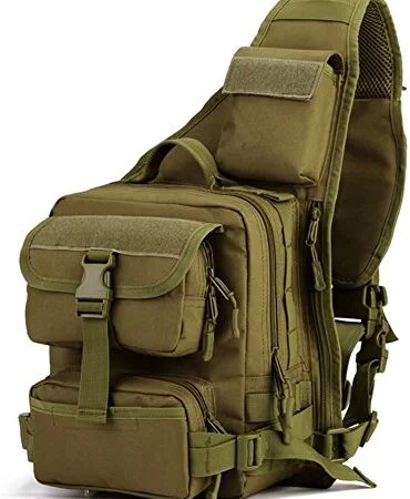 Huntvp Tactical Military Sling Pack Chest Daypack Molle Backpack Shoulder Bag