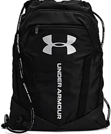 Under Armour Adult Undeniable Sackpack , Black/Black/Metallic Silver