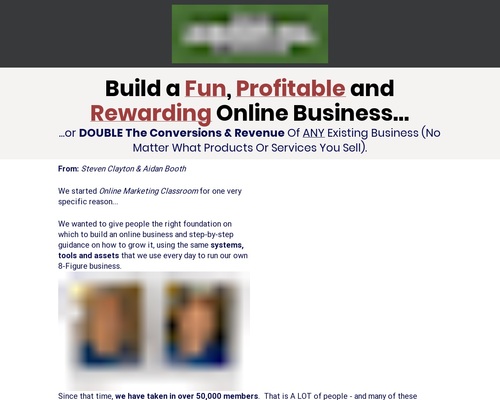 Online Marketing Classroom – Up To 8/sale!